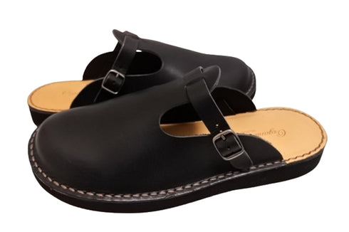 【Organic handloom GUDALUR ブラック】クロッグサンダル(サボサンダル)